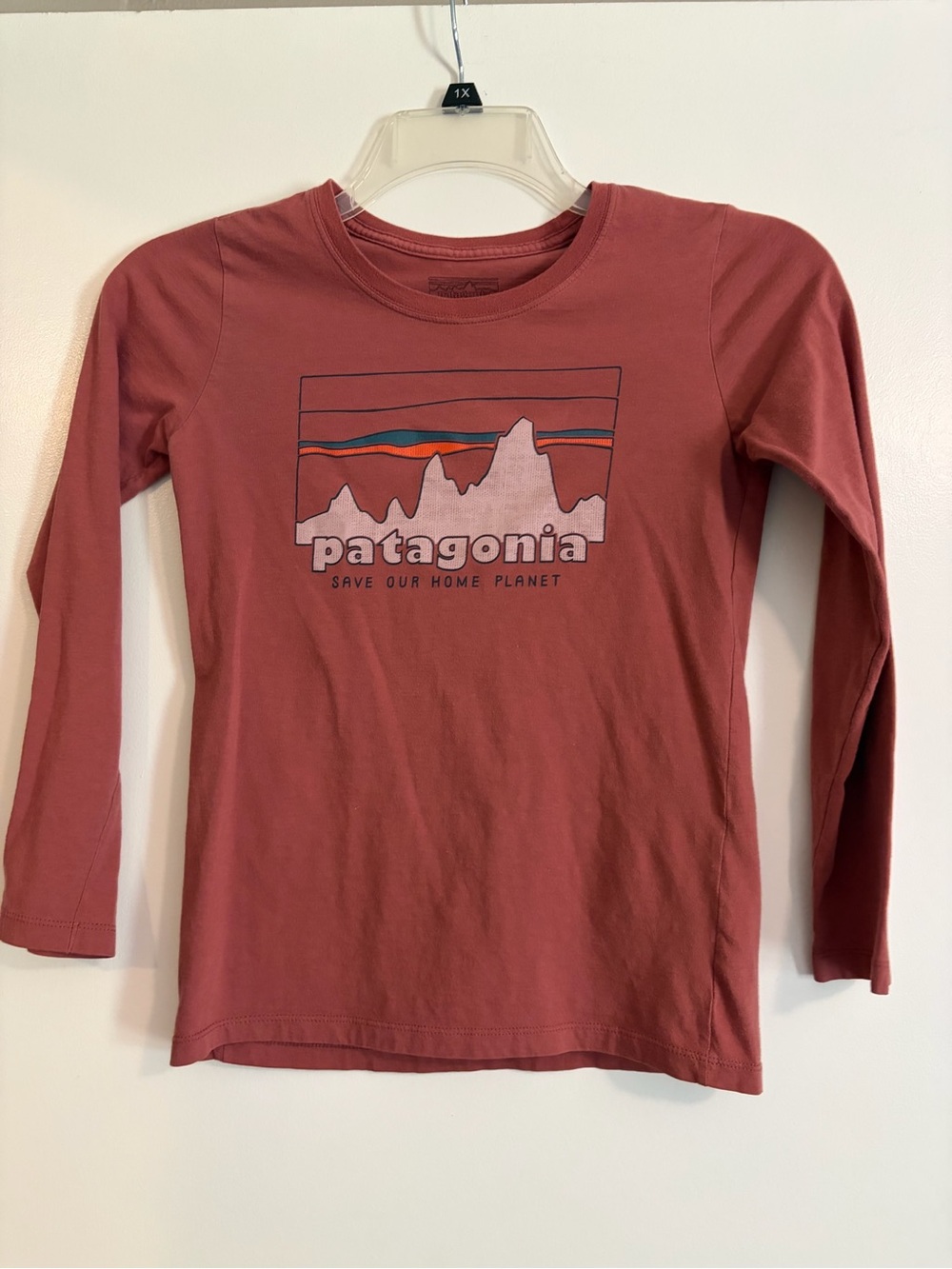 Patagonia Kids Long-Sleeve Logo Tee - Rose